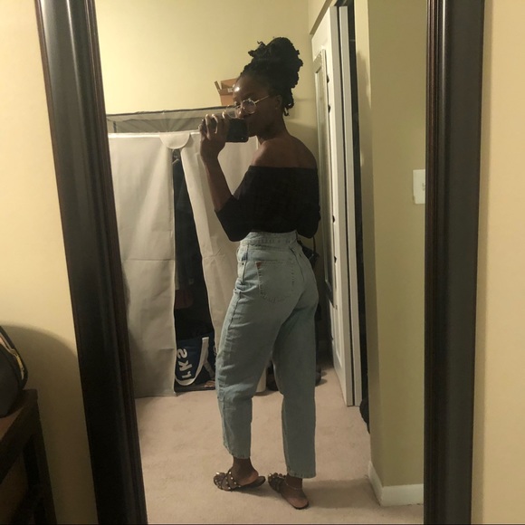 Zara High Waisted Slouchy Fit Jeans - Picture 14 of 14